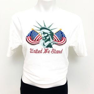 Vintage Hanes Patriotic American flag  t shirt